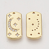 Brass Micro Pave Cubic Zirconia Pendants X-KK-N216-09-2