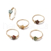 Natural Indian Agate Rings RJEW-JR00895-2