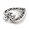 Tibetan Style Alloy Charms PALLOY-P293-059AS-2