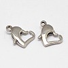 Tarnish Resistant 304 Stainless Steel Lobster Claw Clasps STAS-D069-02-1