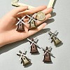 6Pcs 2 Colors Tibetan Style Alloy Pendants FIND-FS0002-56-8