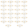 26Pcs 26 Styles Letter A~Z Shell Connector Charms PALLOY-PH01682-1