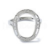 Adjustable 925 Sterling Silver Ring Components STER-K179-28P-2