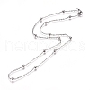 304 Stainless Steel Cable Chain Necklaces NJEW-L159-08C-P-2