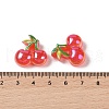 Glitter Plated Resin Cabochons RESI-H163-11A-3