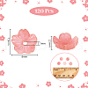  120Pcs Synthetic Coral Dyed Beads G-NB0005-84-2