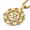 304 Stainless Steel Necklaces NJEW-Q338-11G-3