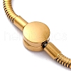 304 Stainless Steel Snake Chain Bracelets for Women BJEW-R010-01G-02-2
