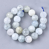 Natural Aquamarine Beads Strands X-G-S345-6mm-013-2