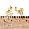 Brass Micro Pave Cubic Zirconia Pendants KK-U073-08G-3