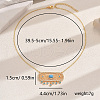 Brass Pave Sky Blue Cubic Zirconia Hollow Oval Tassel Pendant Necklaces for Women MV0770-4