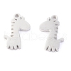 Non-Tarnish 304 Stainless Steel Charms STAS-O142-41P-2