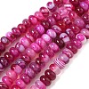 Natural Banded Agate Beads Strands G-F790-I01-01K-2
