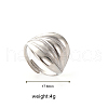 Stainless Steel Finger Rings for Women UA7305-2-2