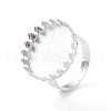 Adjustable 304 Stainless Steel Finger Rings Components STAS-WH0032-01B-2