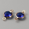 Brass Pave Glass Connector Charms FIND-WH0420-93KCG-01-2