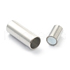 Tarnish Resistant 304 Stainless Steel Magnetic Clasps with Glue-in Ends STAS-O148-06B-4