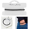 Natural Non-magnetism Hematite Bradided Bead Bracelets for Women Men ZJ6081-1-3