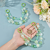 Beebeecraft 2Pcs Bowknot Heart Plastic Pendant Decorations DIY-BBC0002-28C-3
