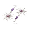 Gemstone Dangle Earrings EJEW-JE05766-5