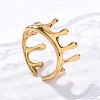 Marine Animal Theme 304 Stainless Stee Open Cuff Rings RJEW-Q005-01F-G-4