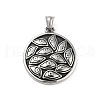 Retro 304 Stainless Steel Pendants STAS-I205-23AS-A-1
