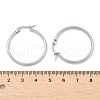 Tarnish Resistant 304 Stainless Steel Hoop Earrings EJEW-F105-09P-5