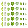 320Pcs 8 Style Transparent Acrylic Pendants TACR-TA0001-18-3