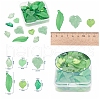 60Pcs 6 Style Transparent & Frosted & Opaque Acrylic Pendants FACR-YW0001-01-4