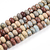 Natural Aqua Terra Jasper Beads Strands G-T140-71A-4