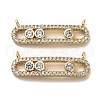 Brass Micro Pave Cubic Zirconia Pendants KK-K355-22G-1