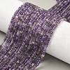 Faceted Natural Amethyst Beads Strands G-RM250101-E21-5