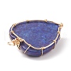 Natural Lapis Lazuli Pendants PALLOY-JF01653-03-3