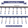 Olycraft Curtain Plastic Beaded Fringe Trim OCOR-OC0001-49-2