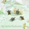 AHADERMAKER 4Pcs 2 Style Alloy Rhinestone Brooch JEWB-GA0001-24-4