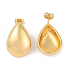 201 Stainless Steel Teardrop Stud Earrings EJEW-I309-05G-2