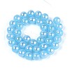 Electroplate Imitation Jade Glass Beads Strands GLAA-T032-J10mm-AB04-2