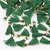 Polycotton(Polyester Cotton) Tassel Pendant Decorations FIND-S275-09G-2