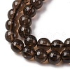 Natural Smoky Quartz Round Beads Strands G-E329-8mm-38B-4