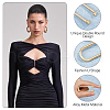 SUPERFINDINGS 10Pcs Alloy Bikini Clips FIND-FH0009-23LG-4