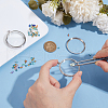 Unicraftale 2Pcs 304 Stainless Stee Locket Pendants FIND-UN0016-55B-2