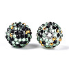 Round Resin Rhinestone Beads OACR-T028-66E-2