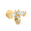 Stainless Steel Micro Pave Clear Cubic Zirconia Cartilage Earrings for Women Men WG39C06-07-1