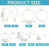 DELORIGIN DIY Earring Finding Kits DIY-DR0001-33-2