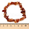 Natural Carnelian Beads Stretch Bracelets for Men Women BJEW-C105-01B-5
