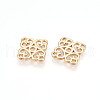 Brass Connector Charms KK-T074-55G-2