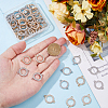 60Pcs 2 Colors Alloy Crystal Rhinestone Connector Charms FIND-HS0001-21-3