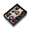 Mixed Handmade Lampwork Wide Band Rings RJEW-X0005-B-8