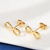 304 Stainless Steel Stud Earrings EJEW-Z089-40G-2
