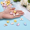 45Pcs 9 Style Opaque Resin Cabochons RESI-CJ0001-140-4